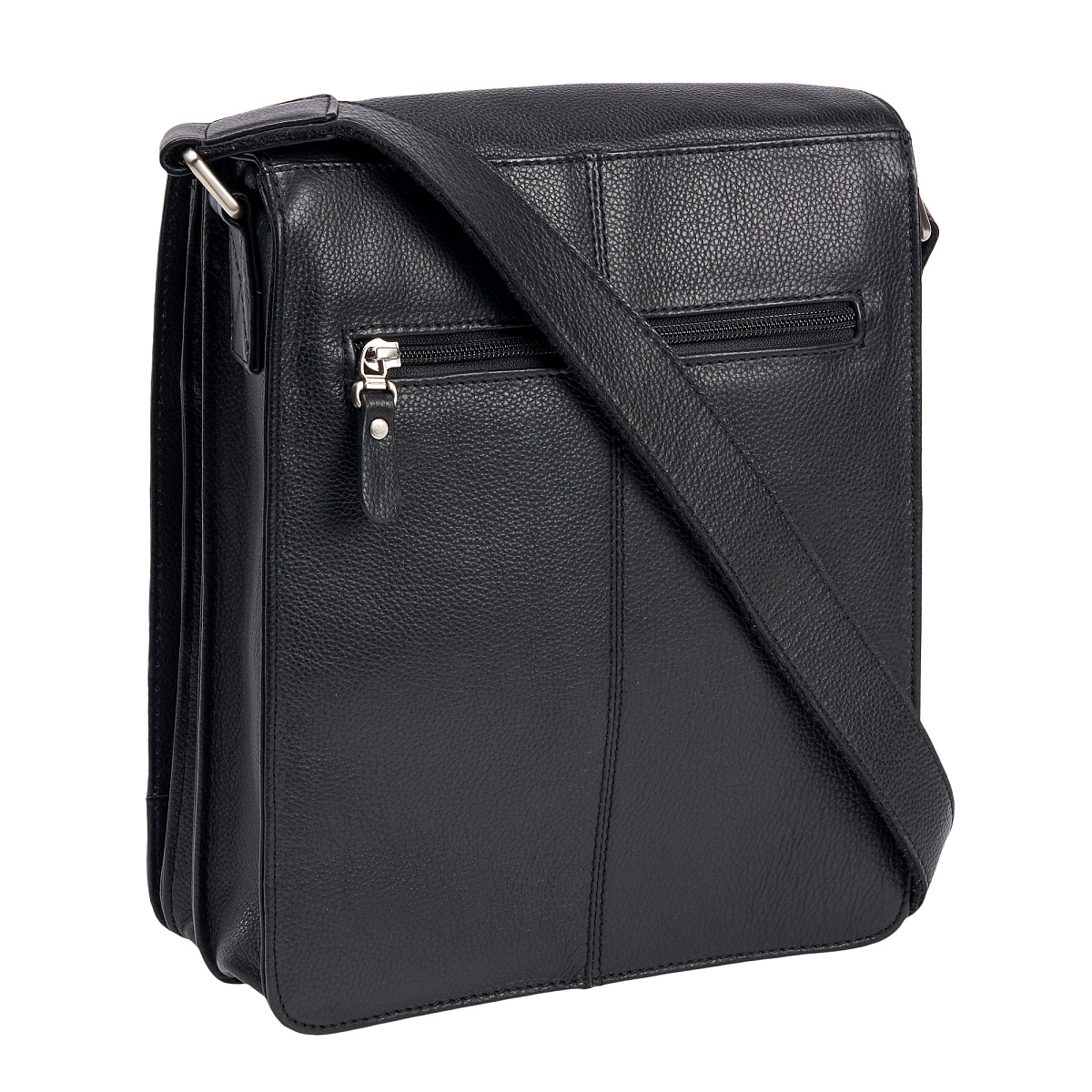 Сумка через плечо Dr.Koffer из натуральной кожи черная
