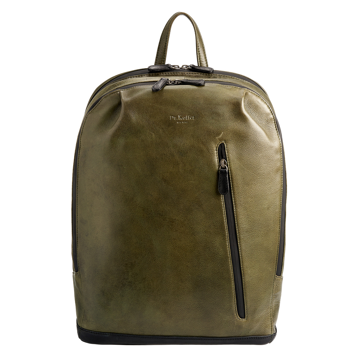 Рюкзак Dr.Koffer из натуральной кожи зеленый
