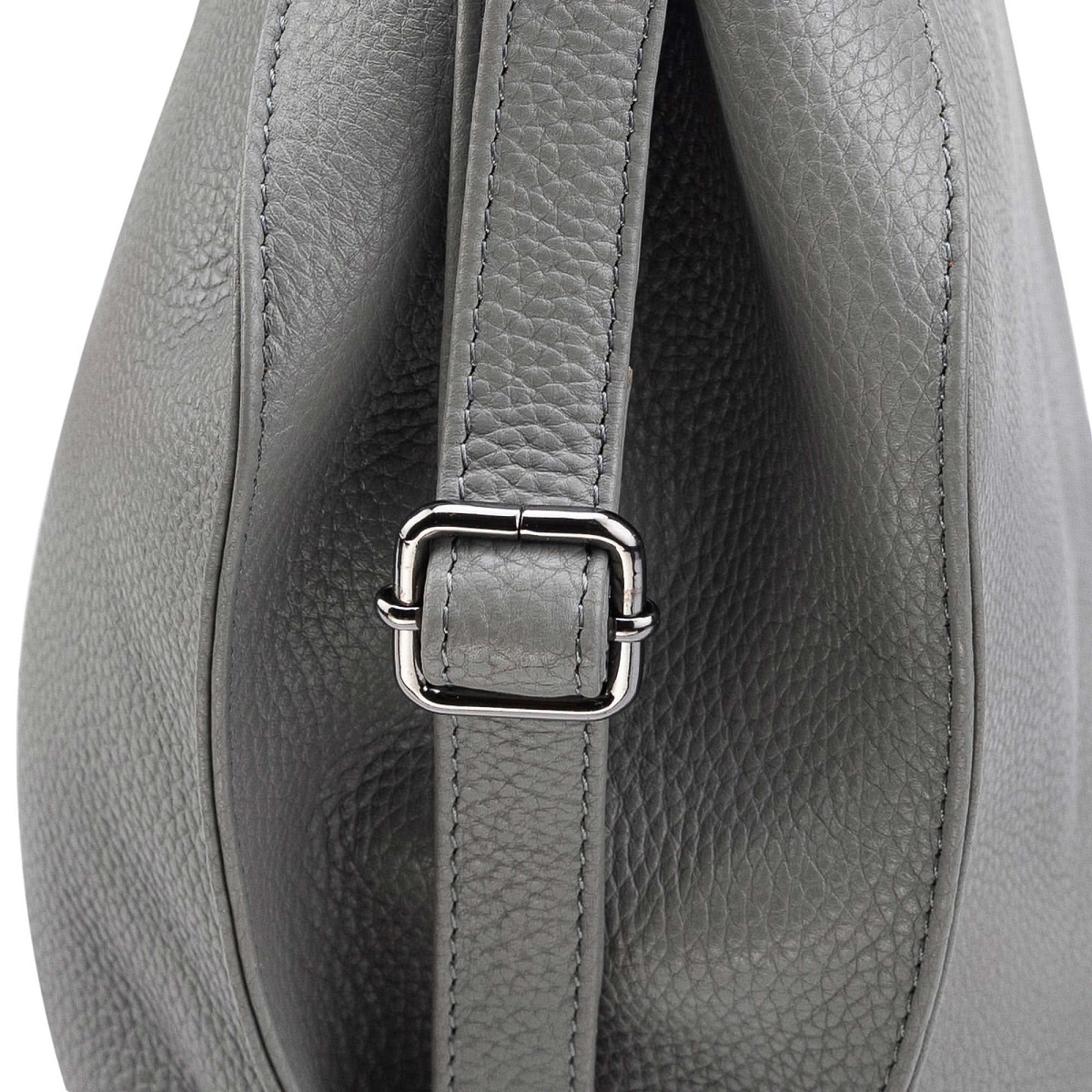 Женская сумка Dr.Koffer из натуральной кожи серая