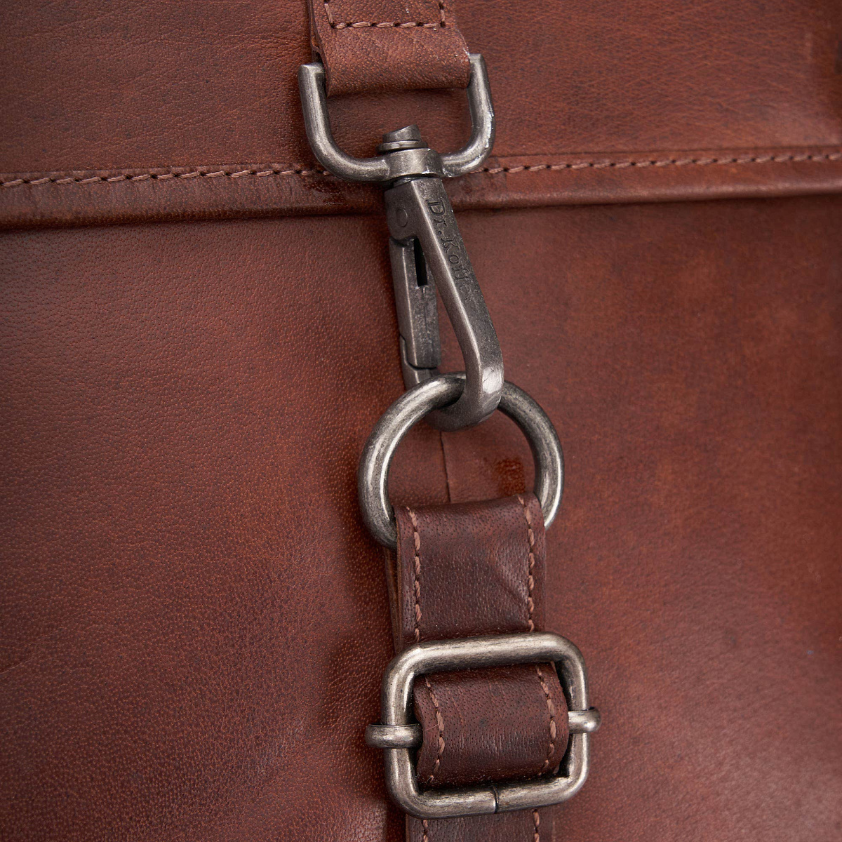 Рюкзак Dr.Koffer из натуральной кожи светло-коричневый