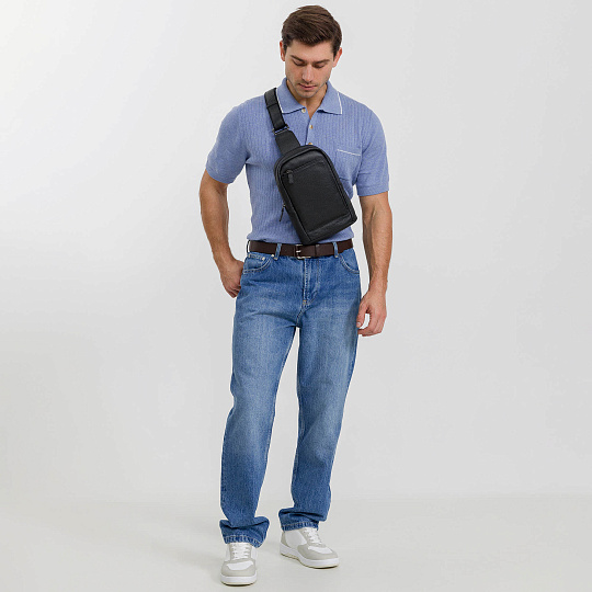 Рюкзак Dr. Koffer из натуральной кожи черный