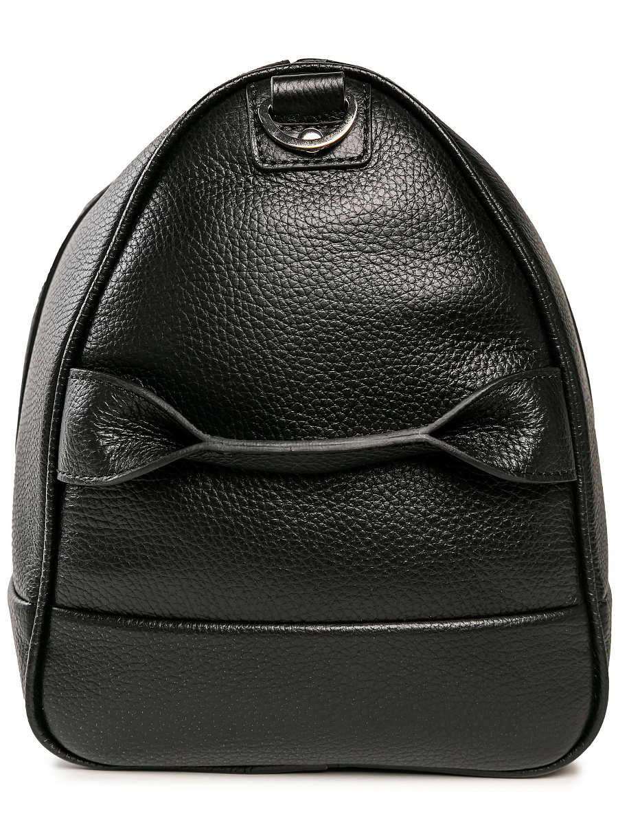 Дорожная сумка Dr. Koffer из натуральной кожи черная