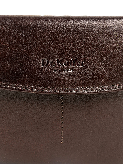 Портмоне Dr.Koffer из натуральной кожи коричневое