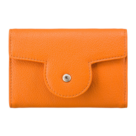 Оранжевый чехол на кнопке с набором для маникюра внутри Dr.Koffer X510323-170-58