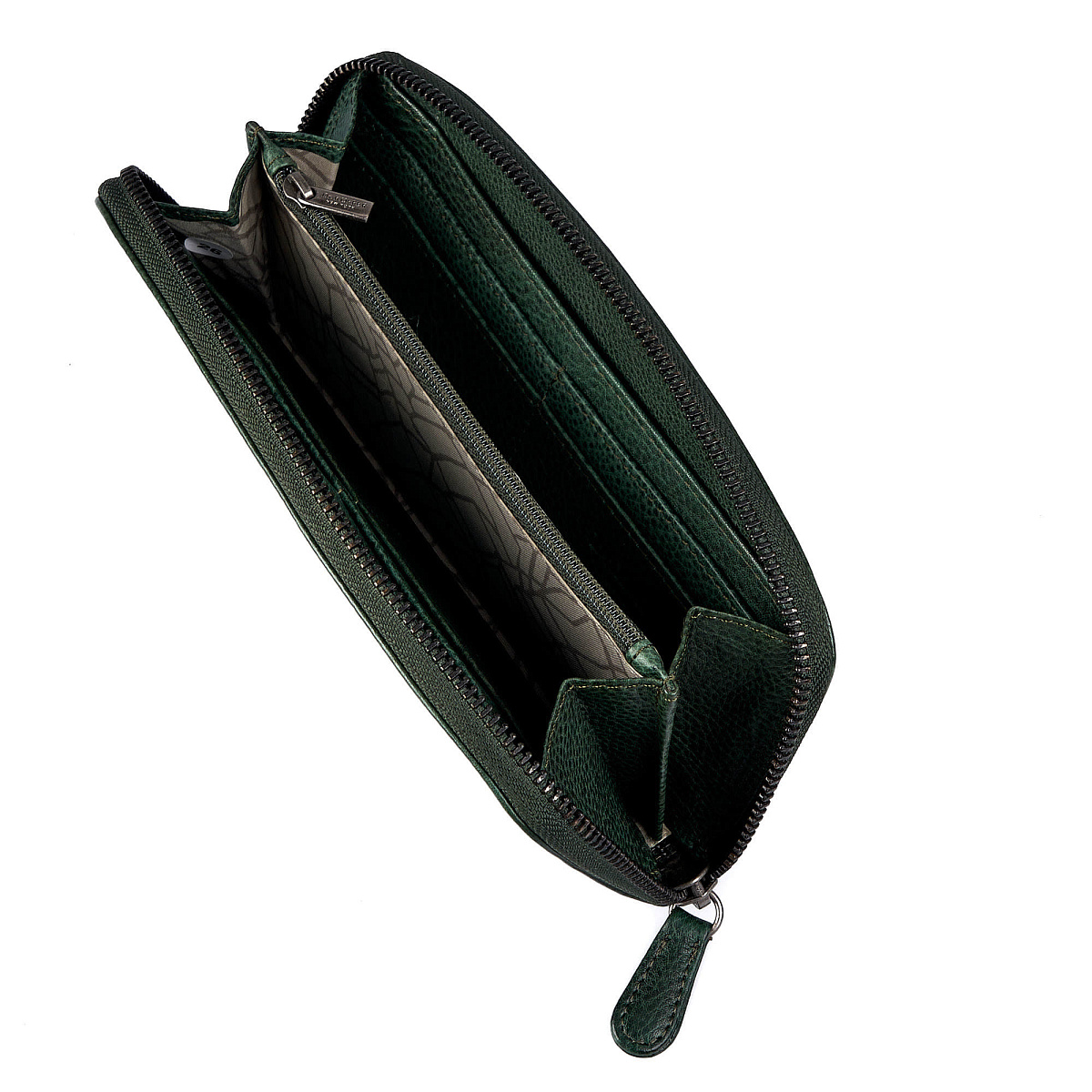 Портмоне Dr.Koffer из натуральной кожи зеленое