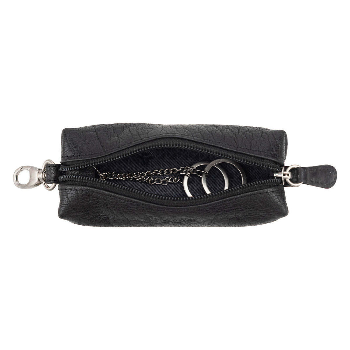 Ключница Dr. Koffer из натуральной кожи черная