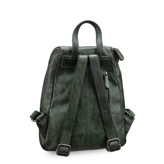 Рюкзак Dr.Koffer из натуральной кожи зеленый