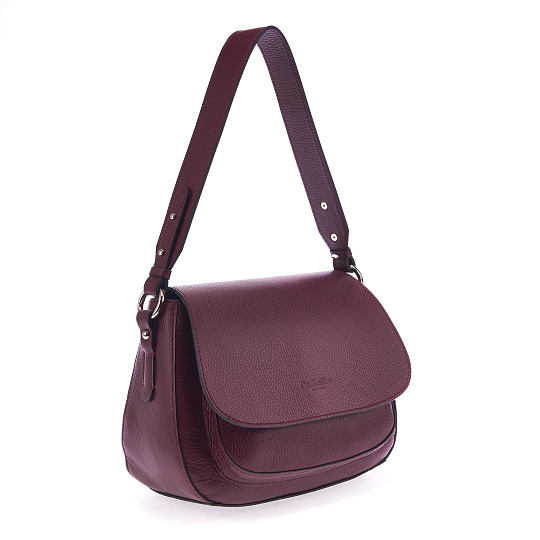 Женская сумка Dr. Koffer из натуральной кожи бордовая