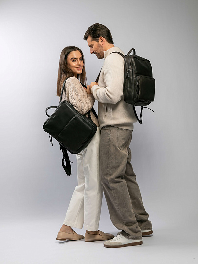 Рюкзак Dr.Koffer из натуральной кожи коричневый