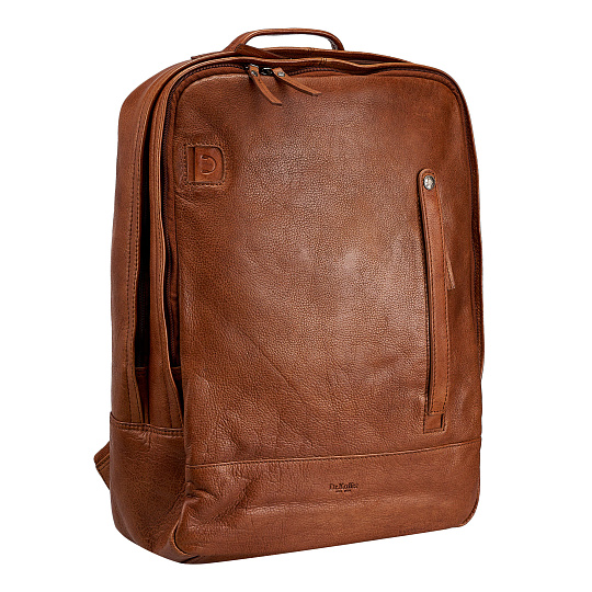 Рюкзак Dr.Koffer из натуральной кожи светло-коричневый