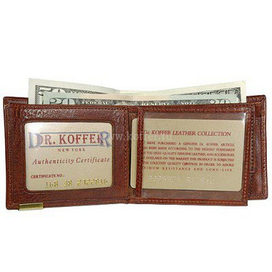 Мужское портмоне из светло-коричневой кожи  Dr.Koffer X262681-02-05