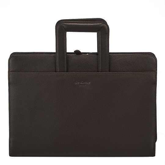 Папка для документов с ручкой Dr. Koffer из натуральной кожи