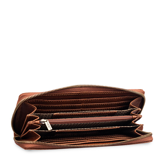 Портмоне Dr.Koffer из натуральной кожи коричневое