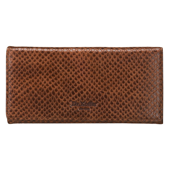 Портмоне Dr.Koffer из натуральной кожи коричневое