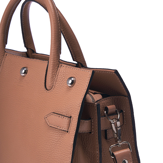 Женская сумка Dr.Koffer из натуральной кожи коричневая