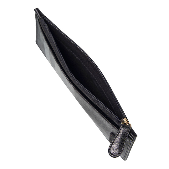 Кредитница Dr.Koffer из натуральной кожи черная