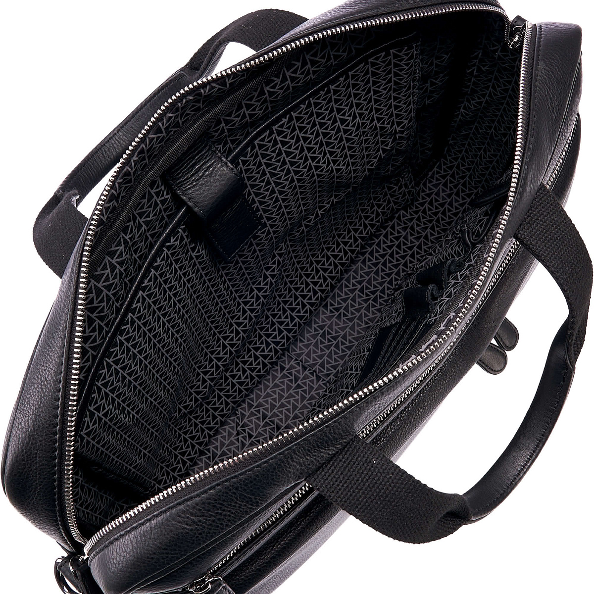 Деловая сумка Dr.Koffer из натуральной кожи черная