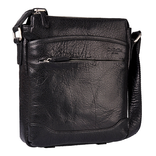 Сумка через плечо Dr.Koffer из натуральной кожи черная