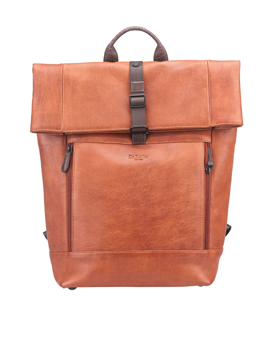 Рюкзак Dr. Koffer из натуральной кожи коричневый