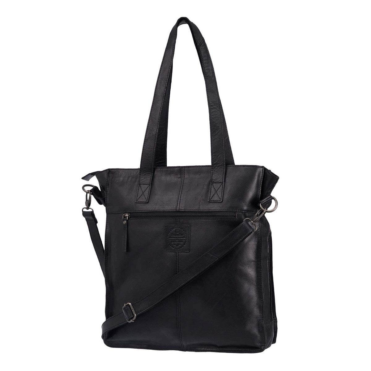 Деловая сумка Dr.Koffer из натуральной кожи черная