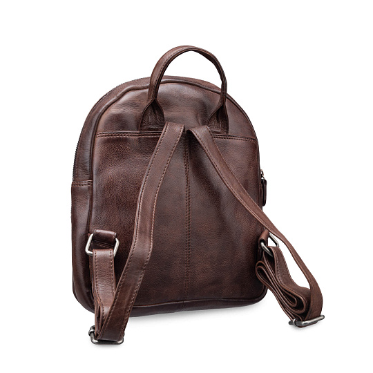 Рюкзак Dr.Koffer из натуральной кожи темно-коричневый
