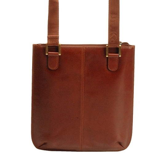 Сумка через плечо Dr.Koffer из натуральной кожи коричневая