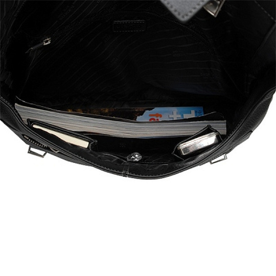 Сумка через плечо Dr.Koffer из натуральной кожи черная