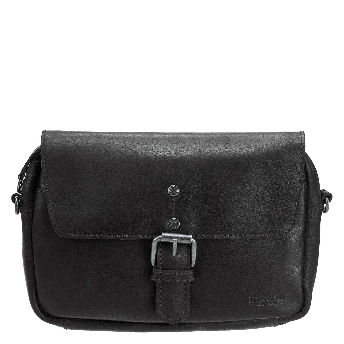 Женская сумка Dr.Koffer из натуральной кожи чёрная