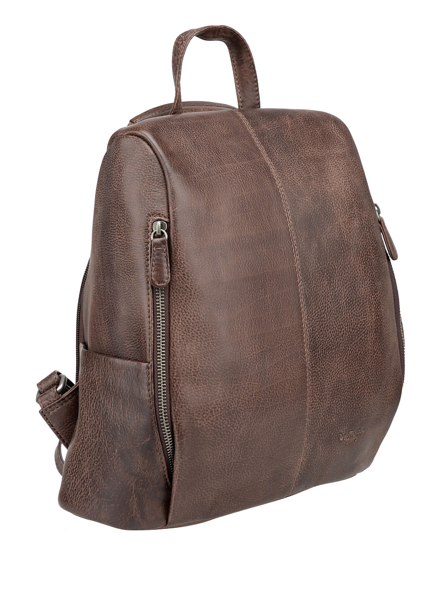 Сумка-рюкзак Dr. Koffer из натуральной кожи коричневая