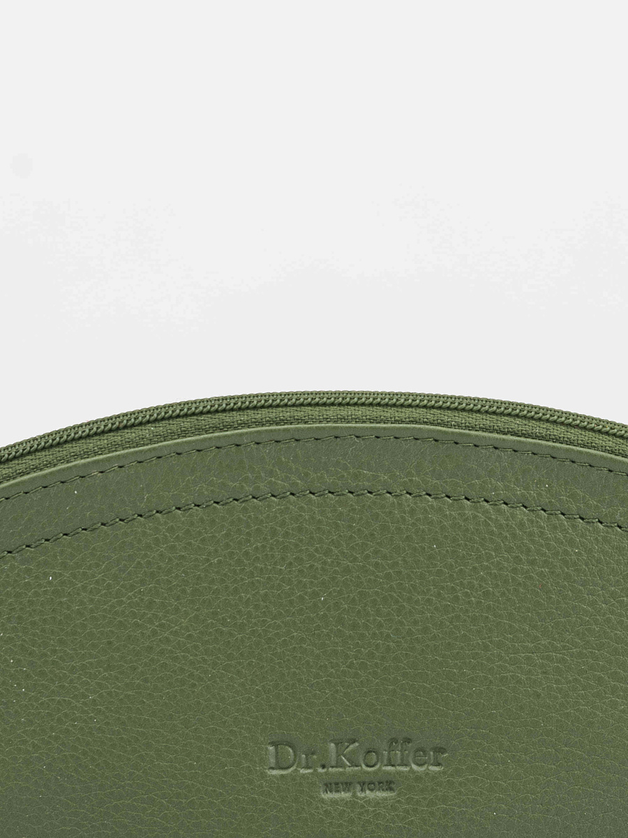 Очечник Dr.Koffer из натуральной кожи зеленый