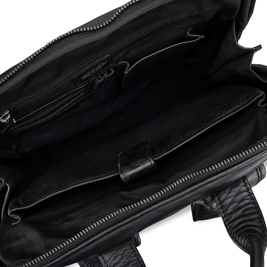 Рюкзак Dr.Koffer из натуральной кожи черный