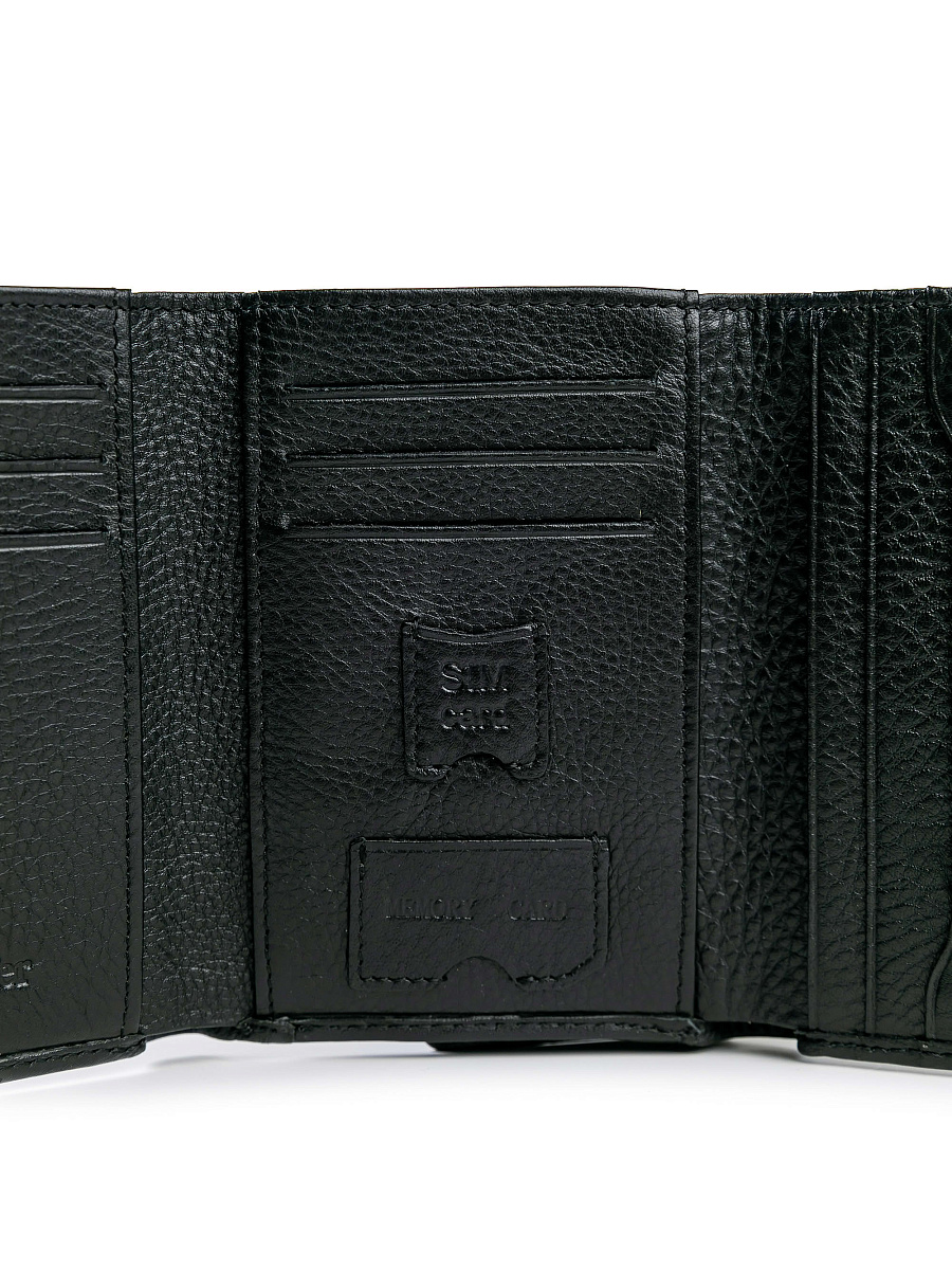 Портмоне Dr.Koffer из натуральной кожи черное