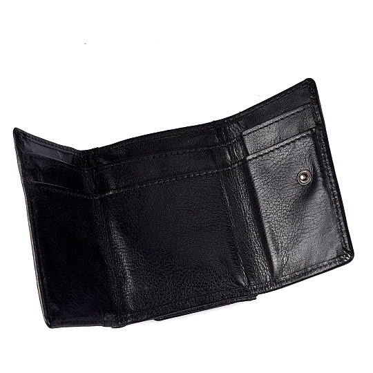 Портмоне Dr.Koffer из натуральной кожи черное