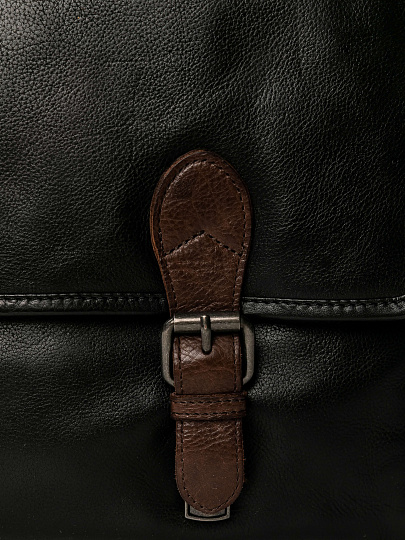 Портфель Dr.Koffer из натуральной кожи черный