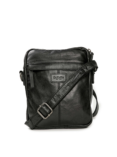 Сумка через плечо Dr.Koffer из натуральной кожи черная