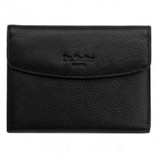 Портмоне Dr.Koffer из натуральной кожи черное