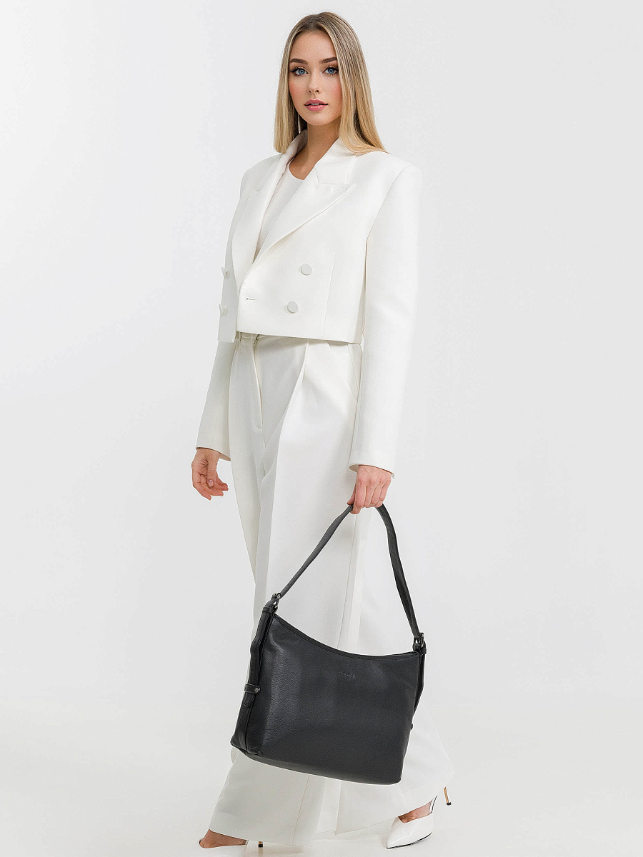 Женская сумка Dr.Koffer из натуральной кожи чёрная