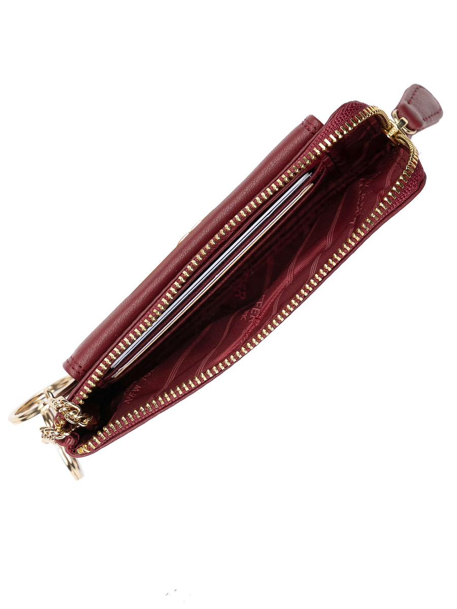 Ключница Dr.Koffer из натуральной кожи бордовая