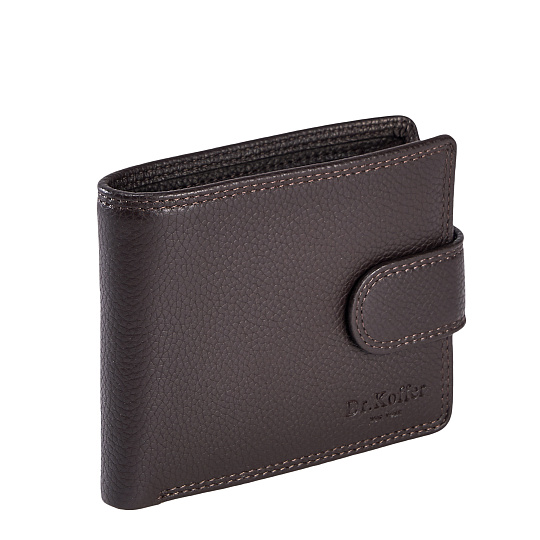 Портмоне Dr.Koffer из натуральной кожи коричневое