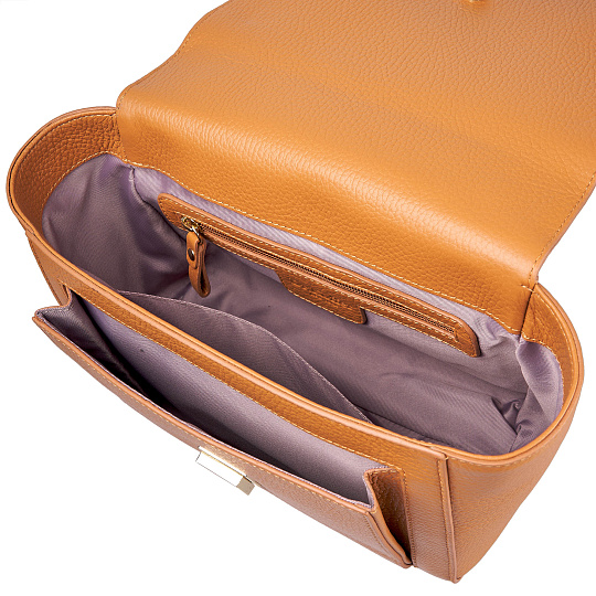 Женская сумка  Dr. Koffer из натуральной кожи коричневая