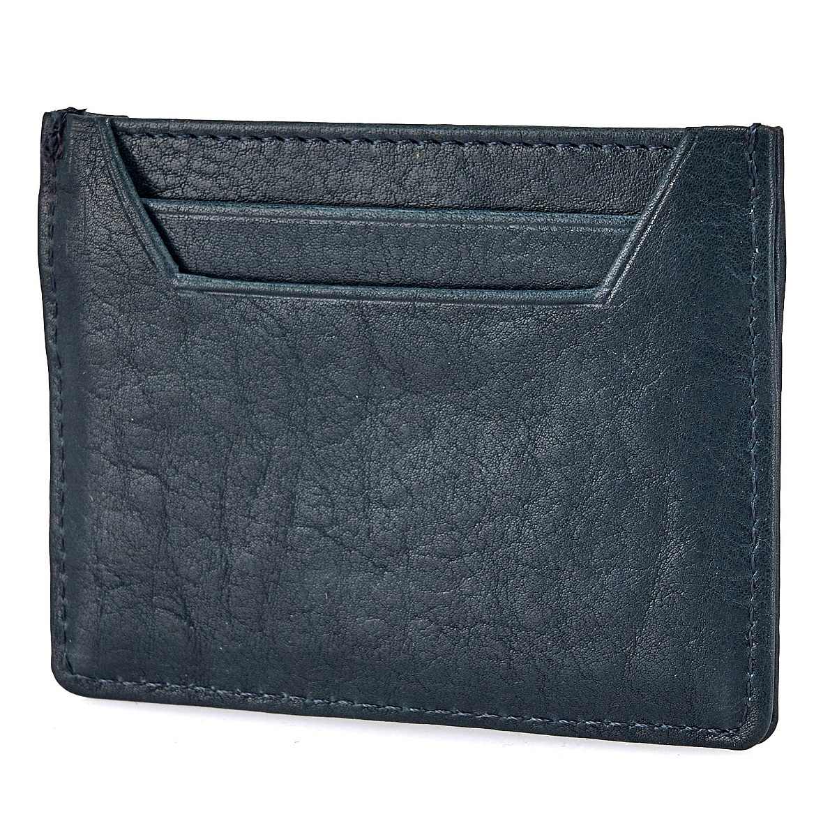 Кредитница Dr.Koffer из натуральной кожи синяя