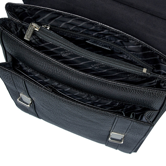 Сумка планшет Dr.Koffer из натуральной кожи черный