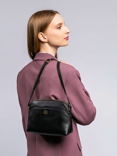 Женская сумка Dr. Koffer из натуральной кожи черная