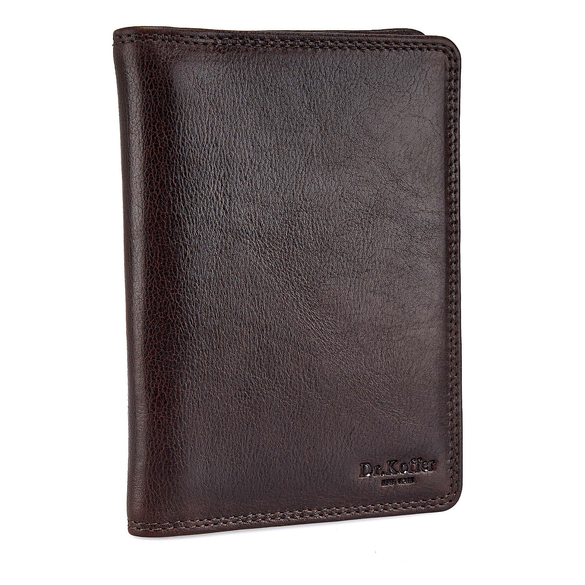Портмоне Dr.Koffer из натуральной кожи коричневое