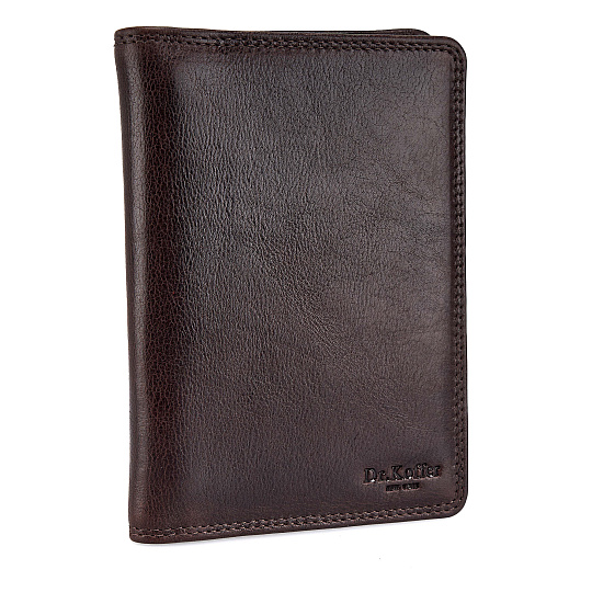 Портмоне Dr.Koffer из натуральной кожи коричневое