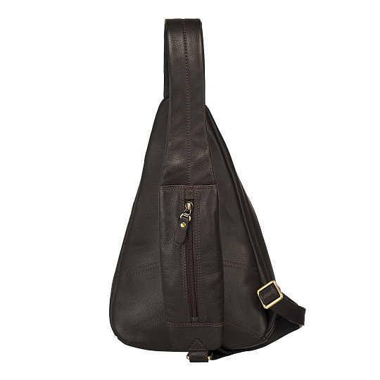 Рюкзак Dr.Koffer из натуральной кожи темно-коричневый