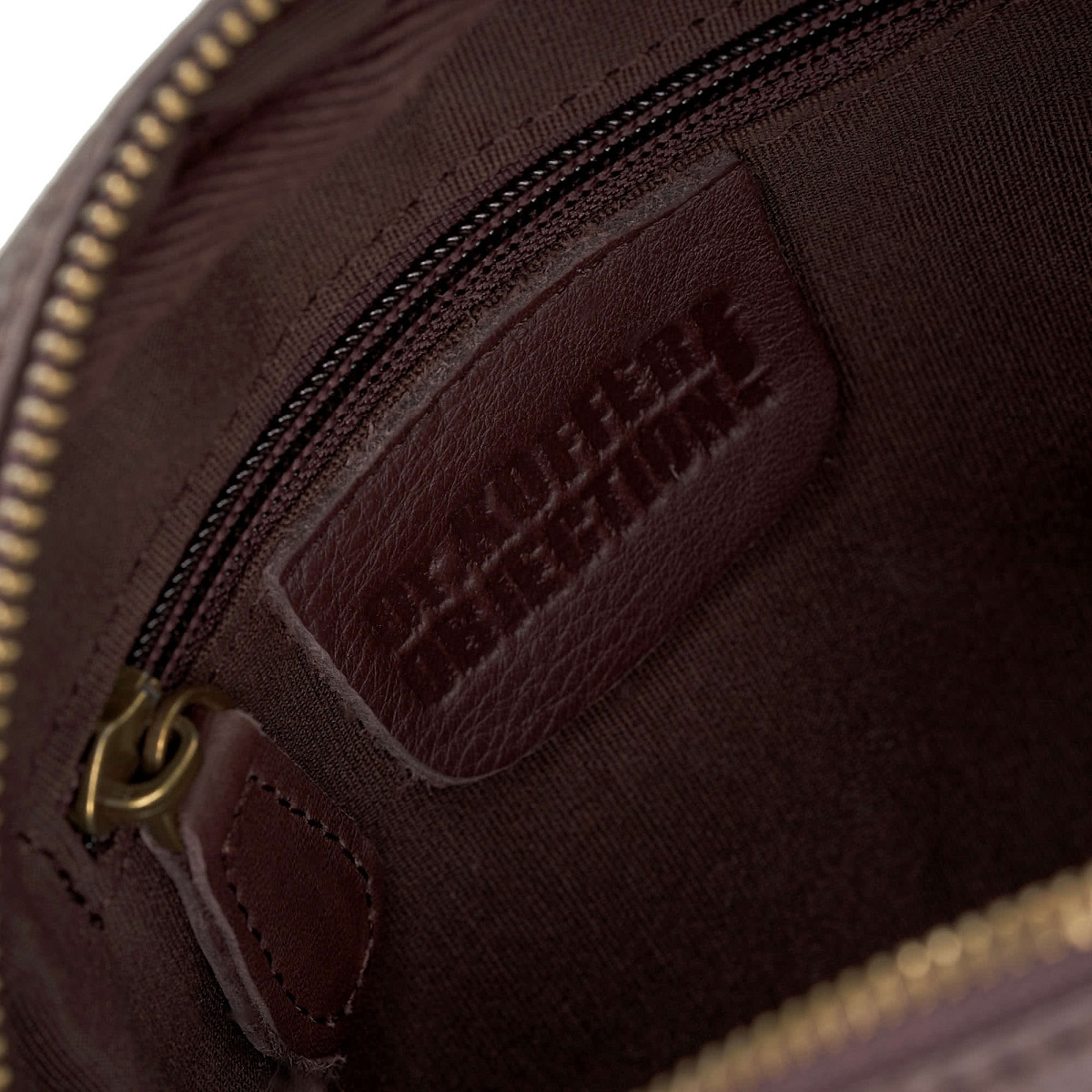 Сумка через плечо Dr.Koffer из натуральной кожи коричневая