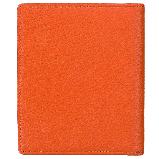 Визитница Dr.Koffer из натуральной кожи оранжевая