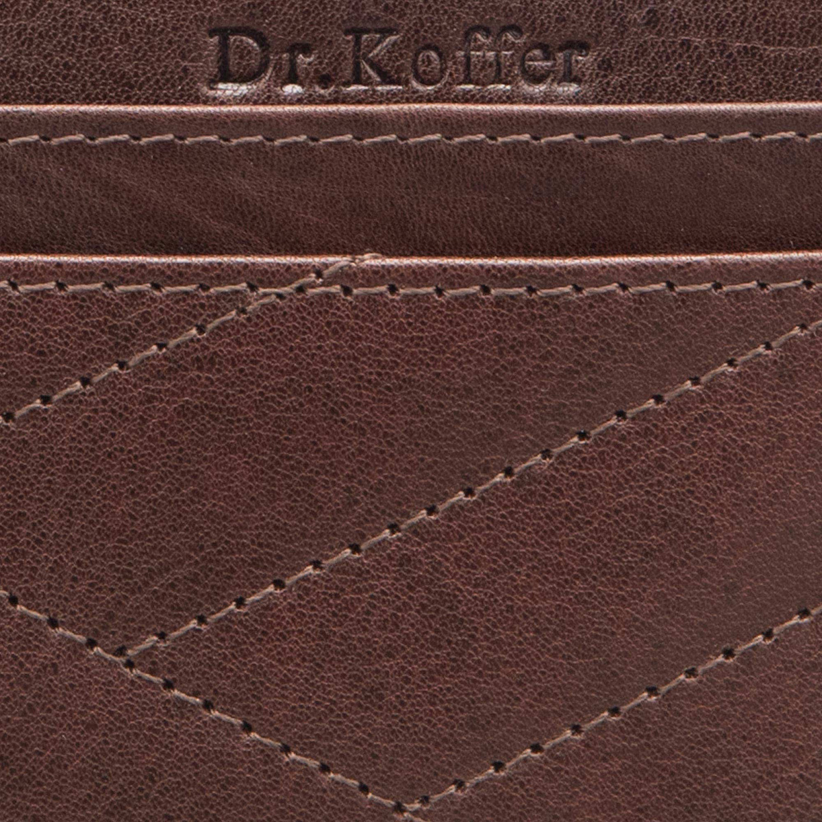 Кредитница Dr.Koffer из натуральной кожи коричневая
