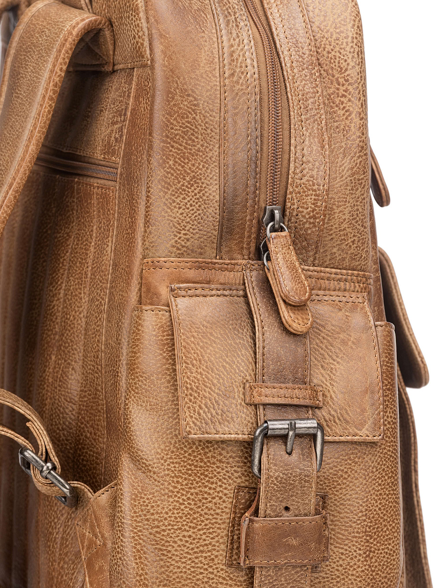 Рюкзак Dr. Koffer из натуральной кожи коричневый
